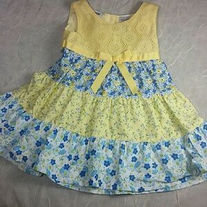 Blueberi Boulevard sundress yellow blue purple